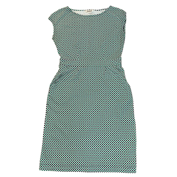 BODEN FLORRIE FLORAL JERSEY DRESS IN MEADOW GREEN, ABSTRACT DIAMOND 6R - Picture 7 of 7